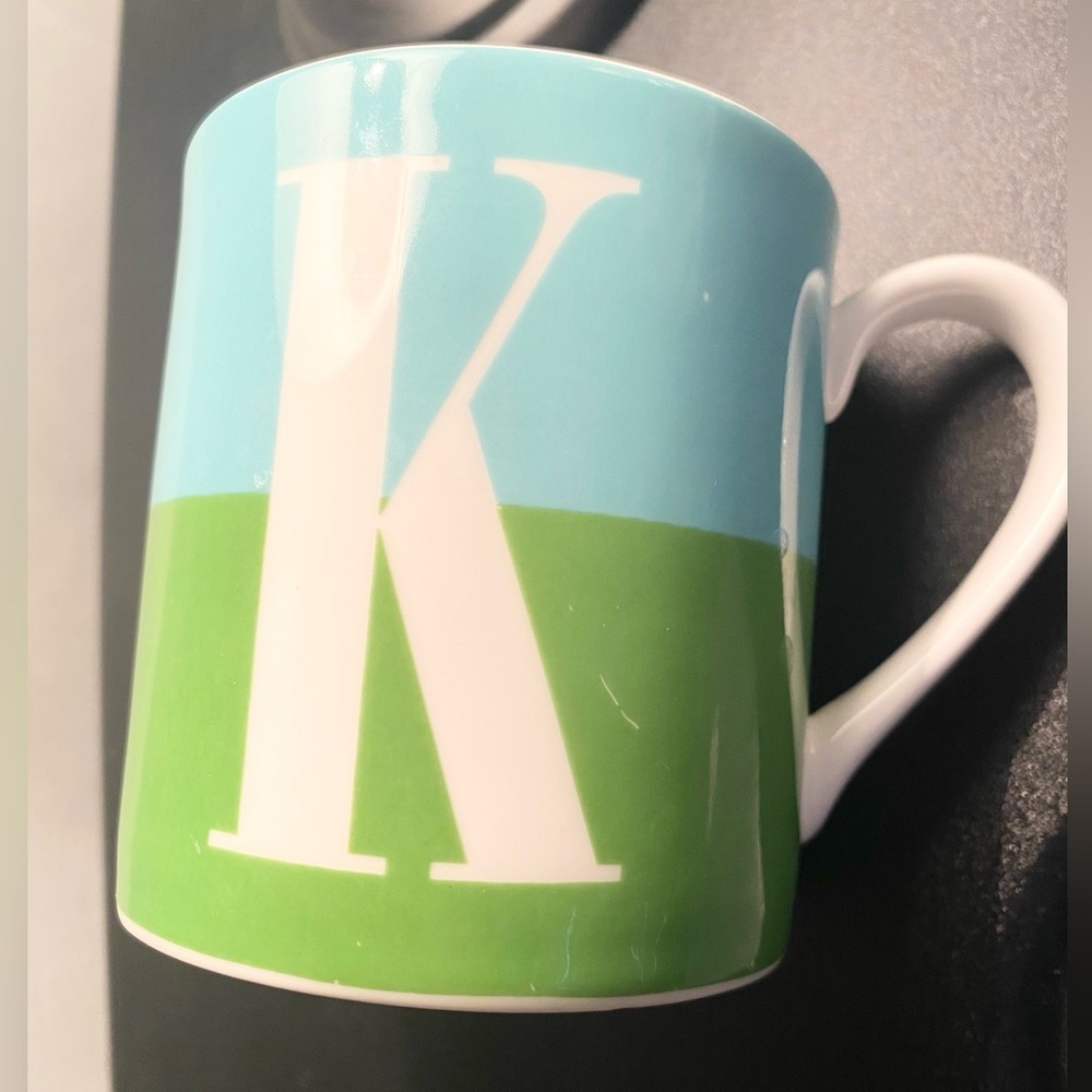 Kate Spade Green and Blue Coffee Mug
